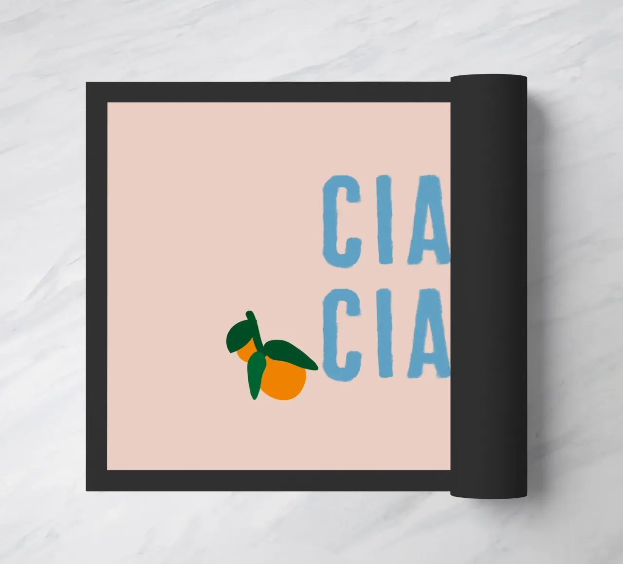 CIAO CIAO Avec des oranges sur du beige paillasson de Alisa Knöß