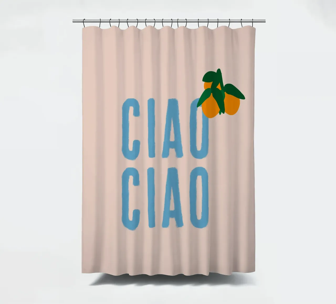CIAO CIAO Con arance su beige tenda da doccia da Alisa Knöß