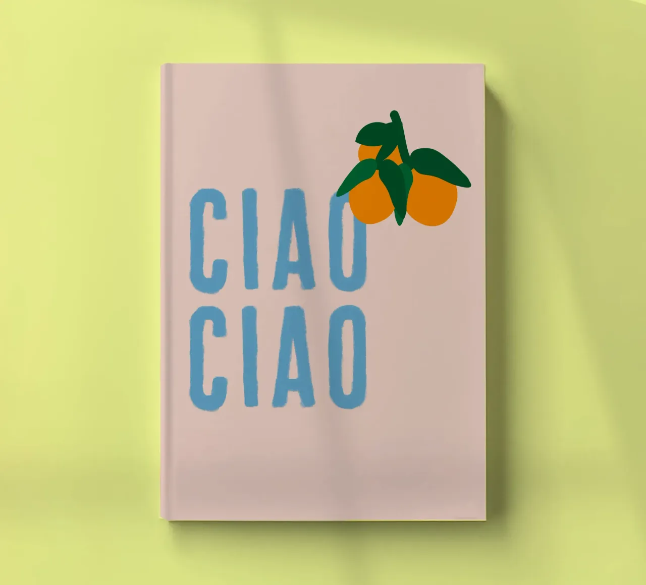CIAO CIAO Mit Orangen auf Beige Notizbuch von Alisa Knöß