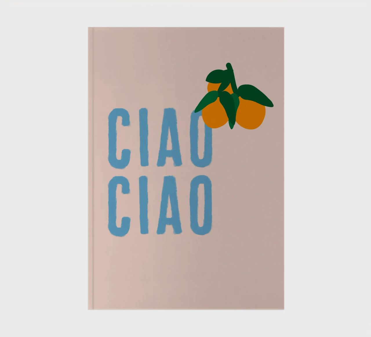 CIAO CIAO With oranges on beige notebook by Alisa Knöß