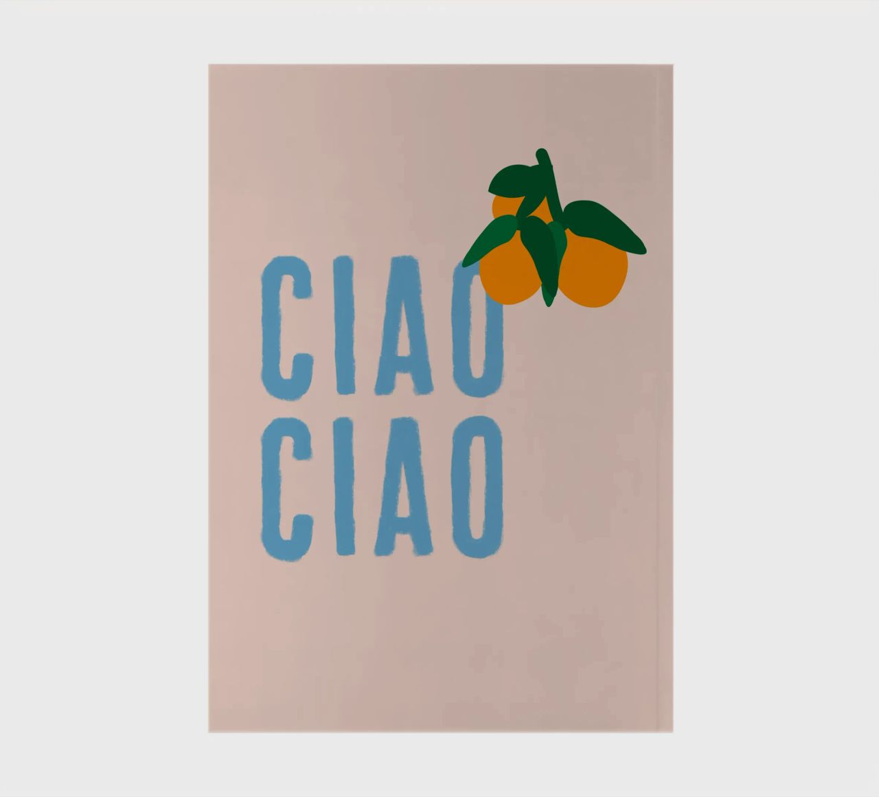 CIAO CIAO With oranges on beige notebook by Alisa Knöß