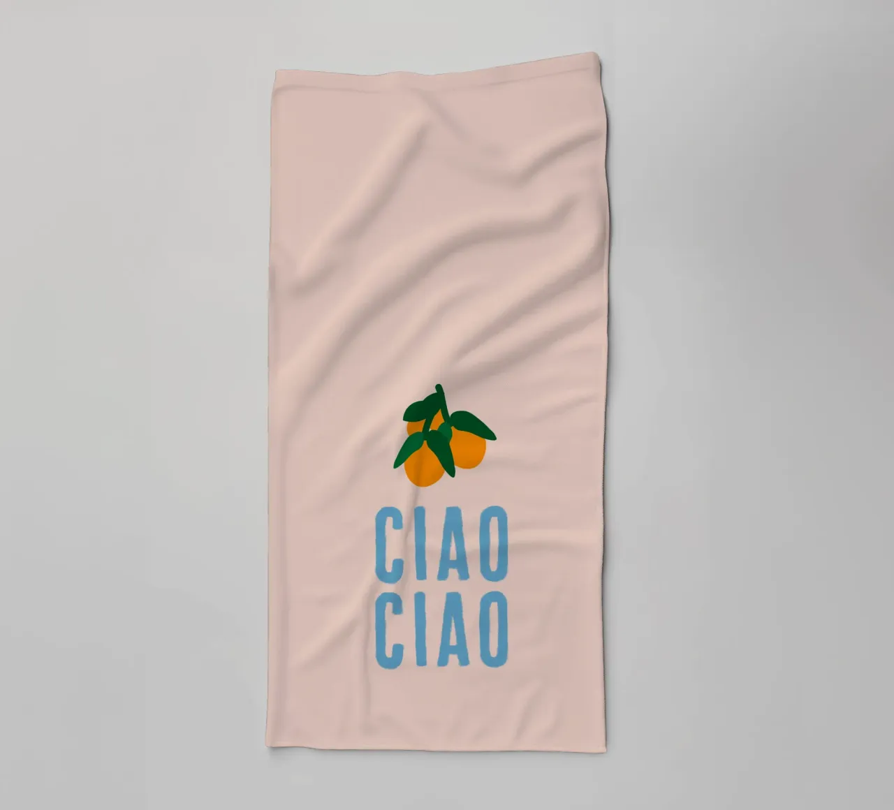 CIAO CIAO Con arance su beige asciugamano da bagno da Alisa Knöß