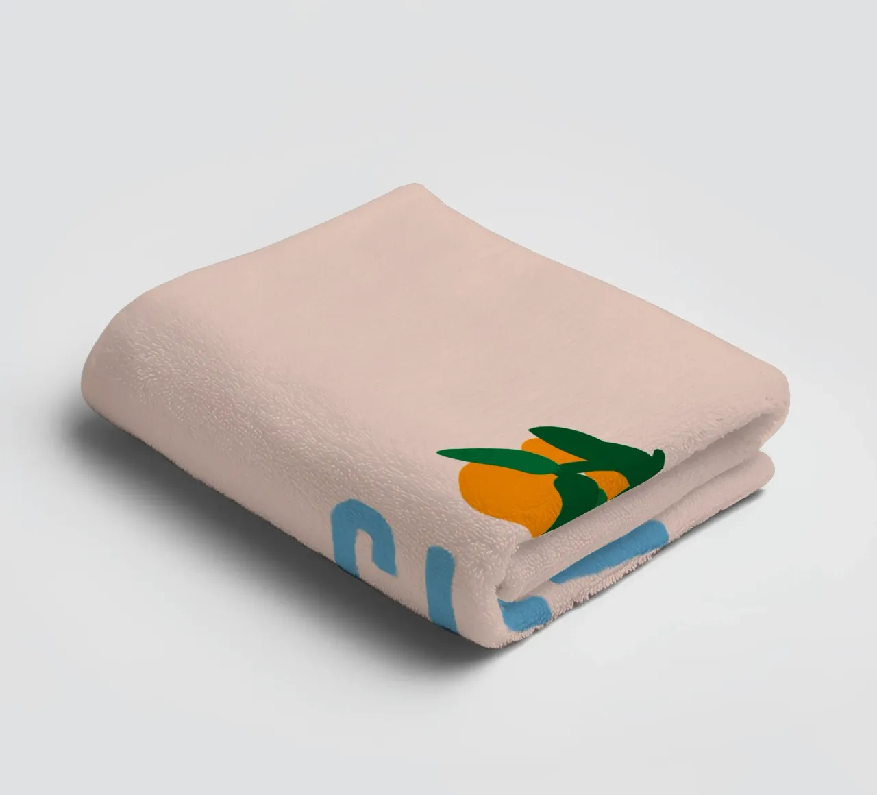 CIAO CIAO Mit Orangen auf Beige Handtuch von Alisa Knöß