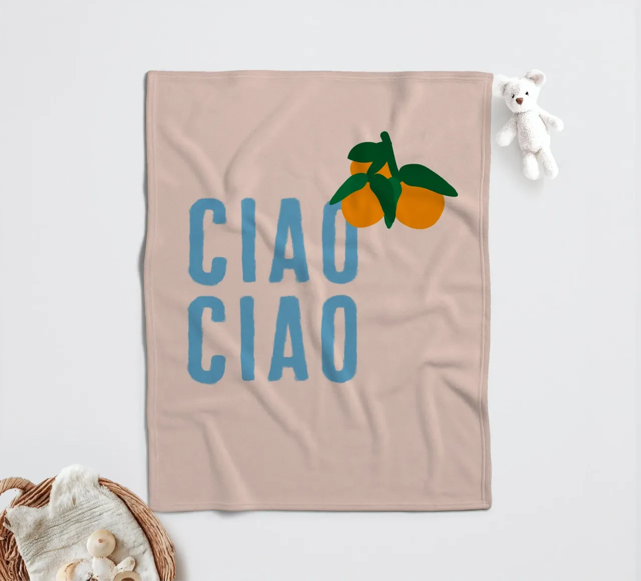 CIAO CIAO Con arance su beige coperta in pile da Alisa Knöß