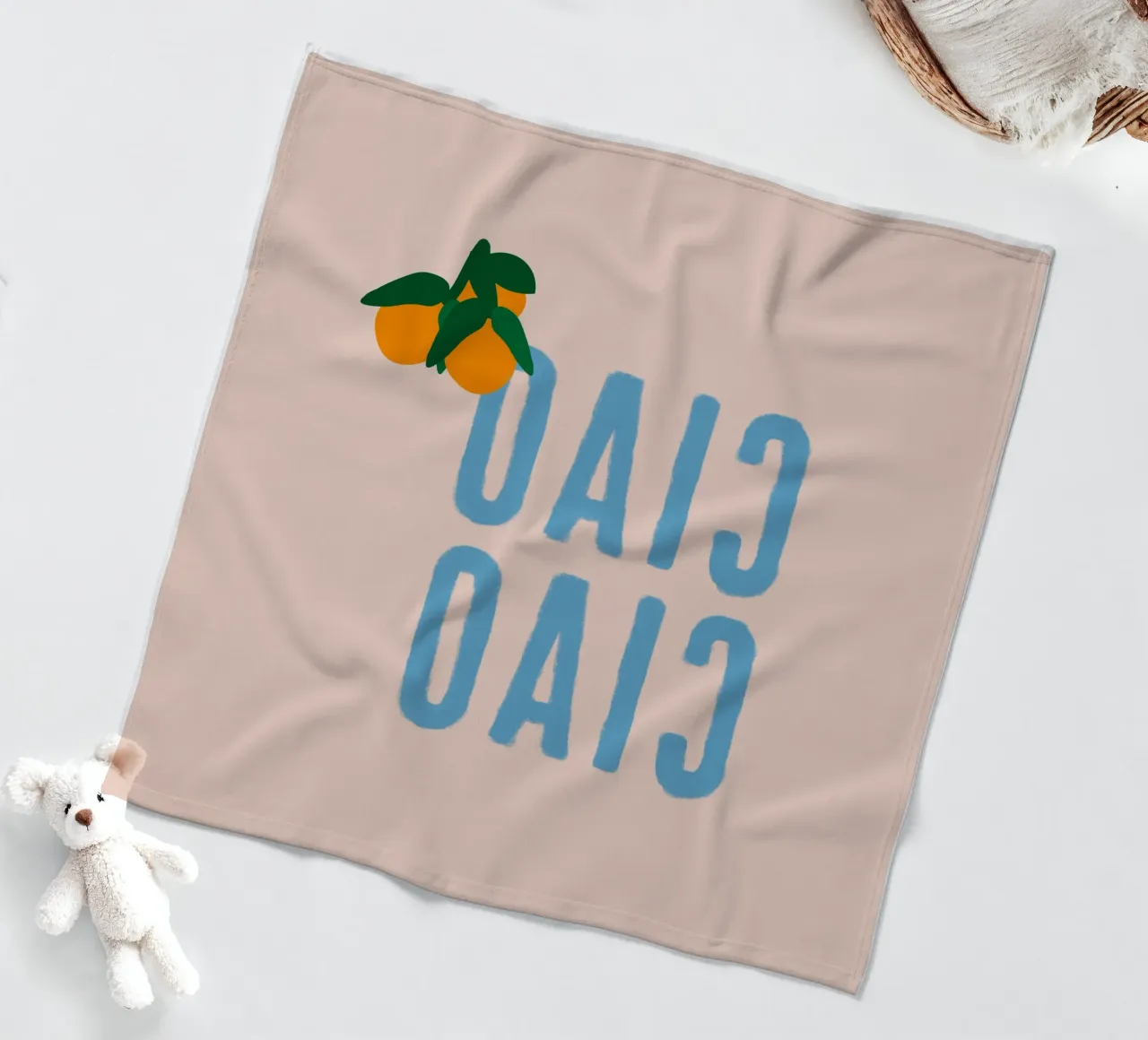 CIAO CIAO Con arance su beige coperta in pile da Alisa Knöß