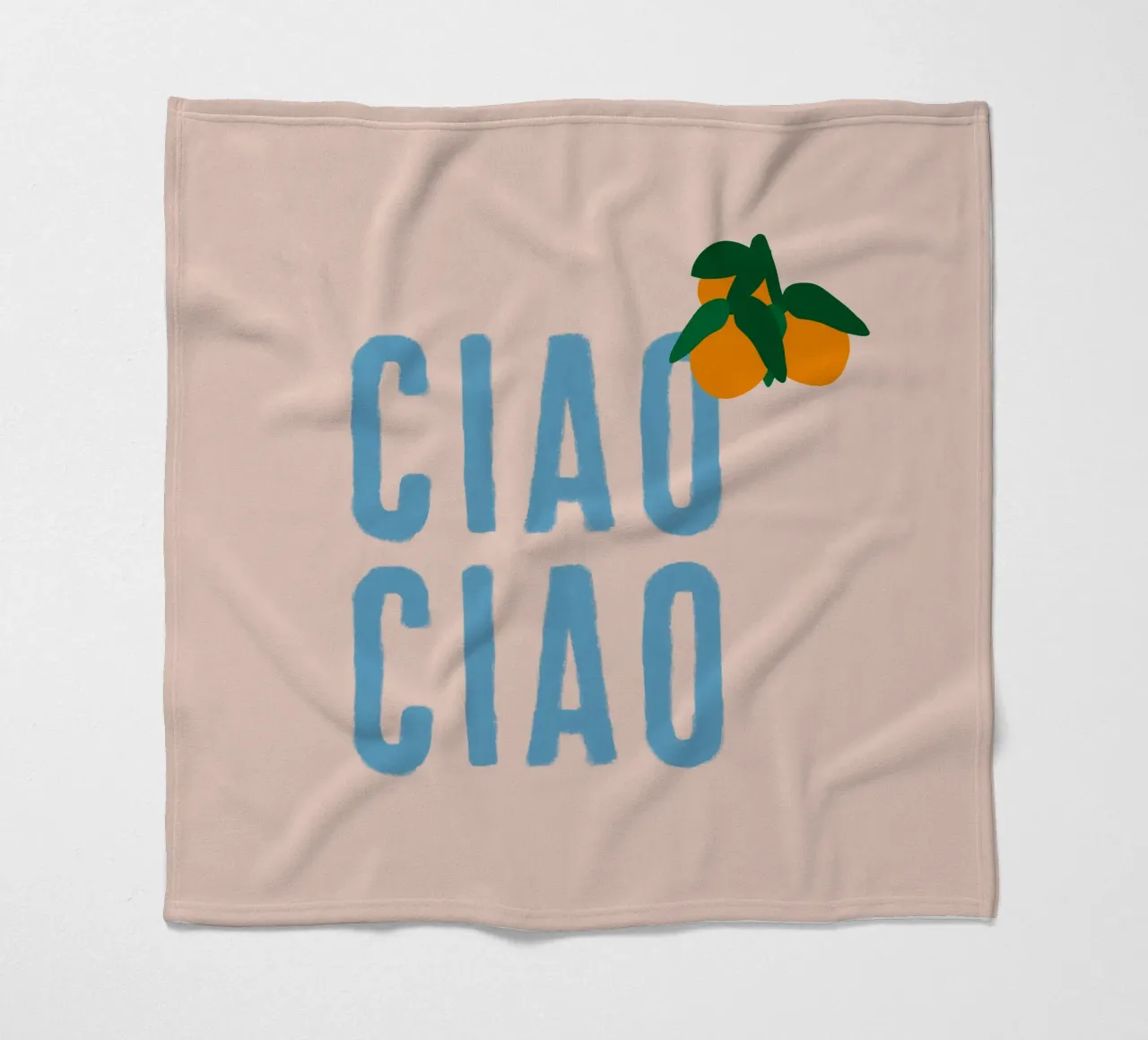 CIAO CIAO Con arance su beige coperta in pile da Alisa Knöß