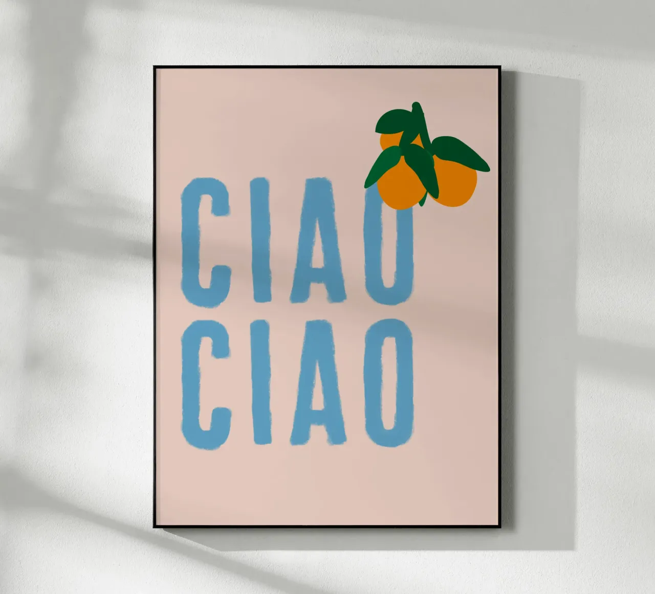 CIAO CIAO Met sinaasappels op beige acryl van Alisa Knöß