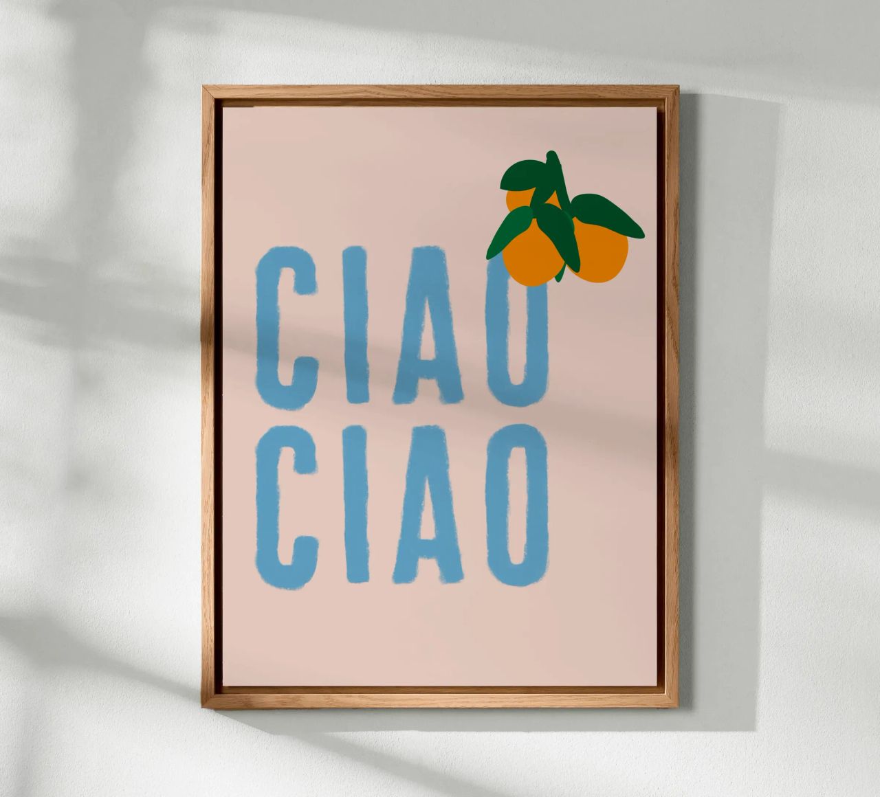 CIAO CIAO Con arance su beige alluminio dibond da Alisa Knöß