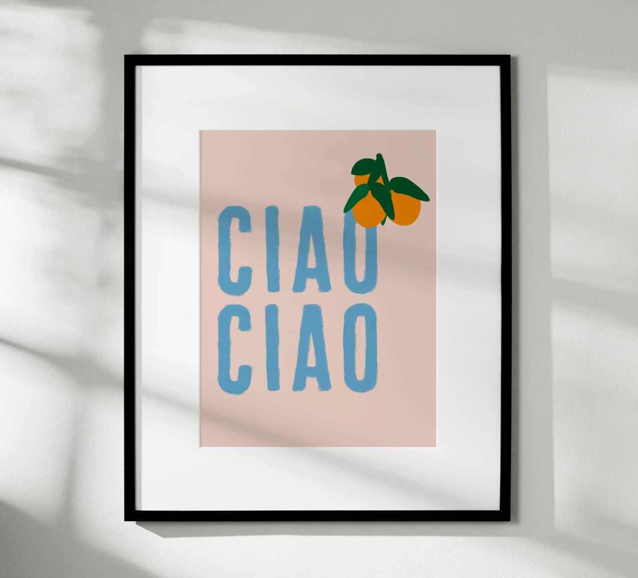 CIAO CIAO Con arance su beige poster da Alisa Knöß