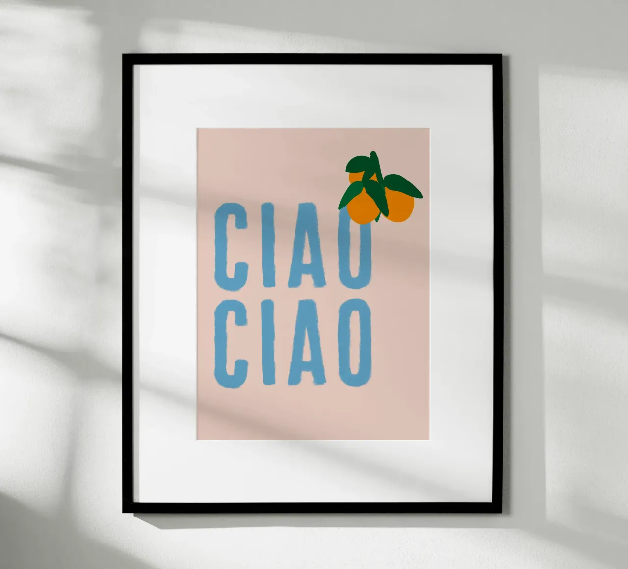 CIAO CIAO Con arance su beige poster da Alisa Knöß