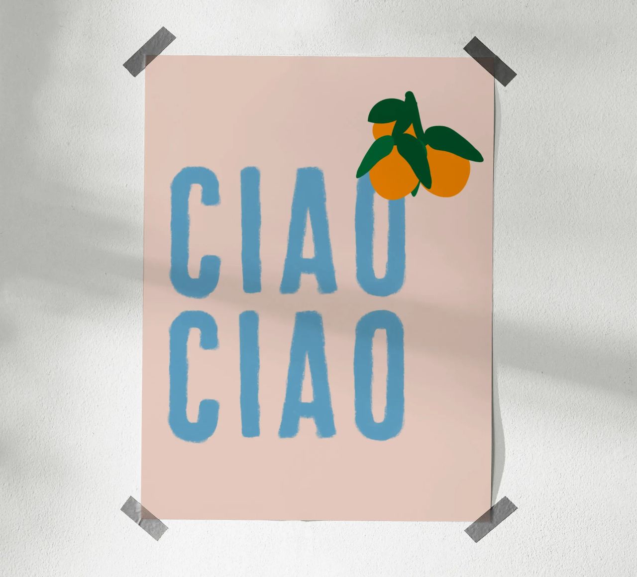 CIAO CIAO Con arance su beige poster da Alisa Knöß