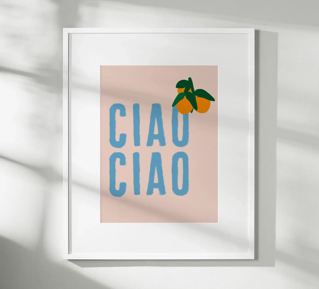CIAO CIAO Con arance su beige poster da Alisa Knöß