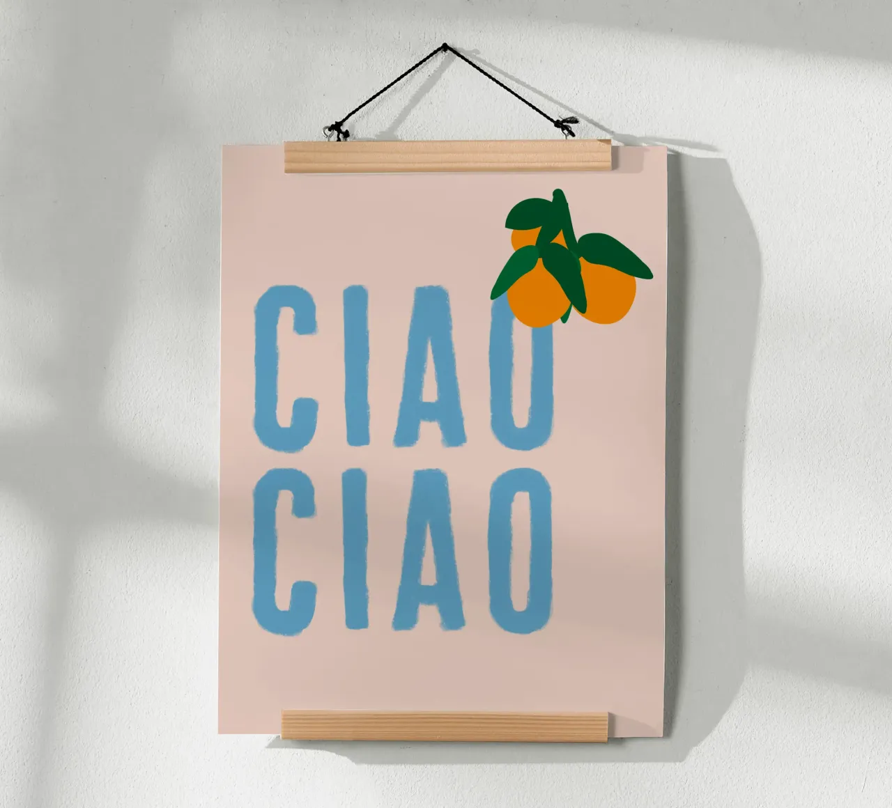 CIAO CIAO Con arance su beige poster da Alisa Knöß
