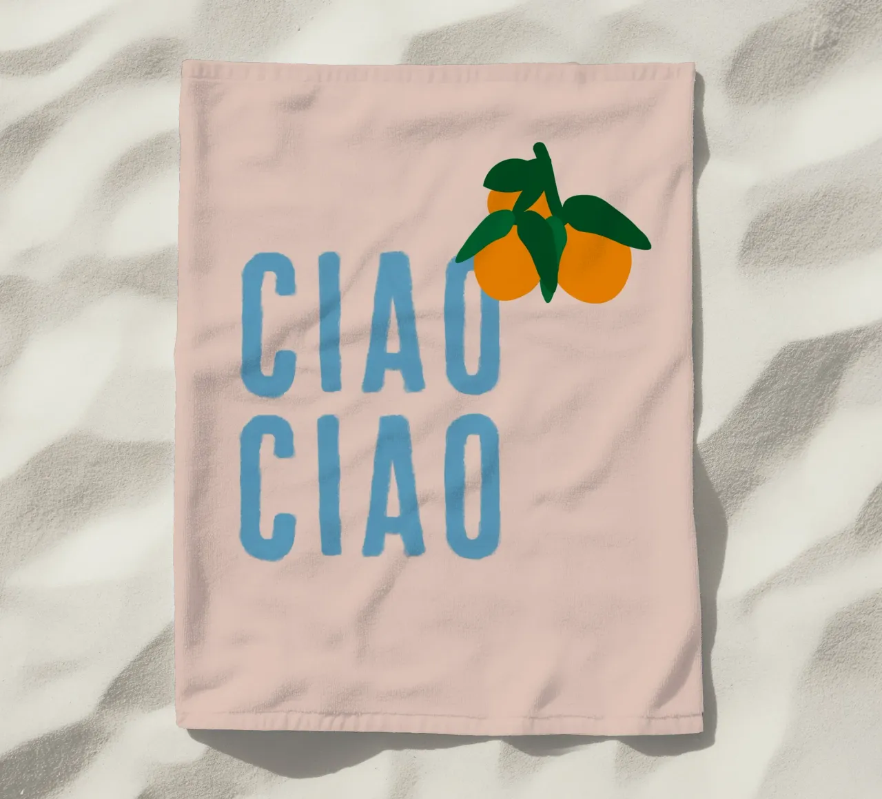 CIAO CIAO Con arance su beige telo mare da Alisa Knöß