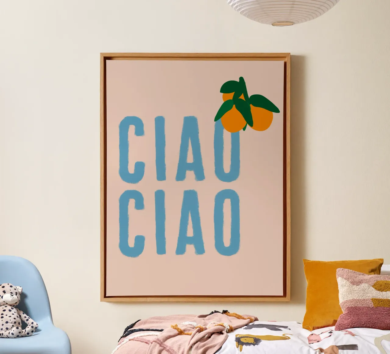 CIAO CIAO With oranges on beige canvas by Alisa Knöß