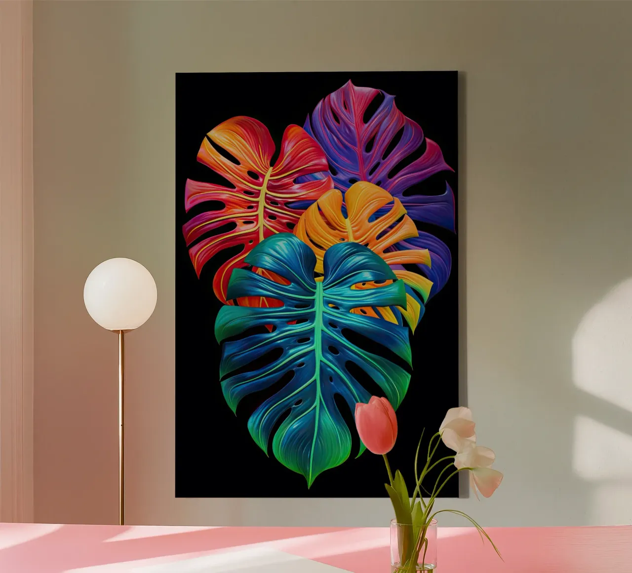 Muurkunst van Imagine canvas met Baklijst van Imagine