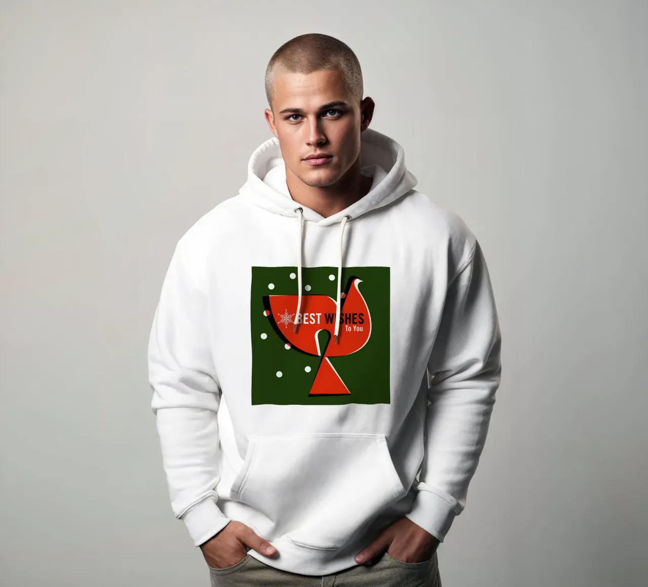 Auguri felpa con cappuccio da Bo Lundberg