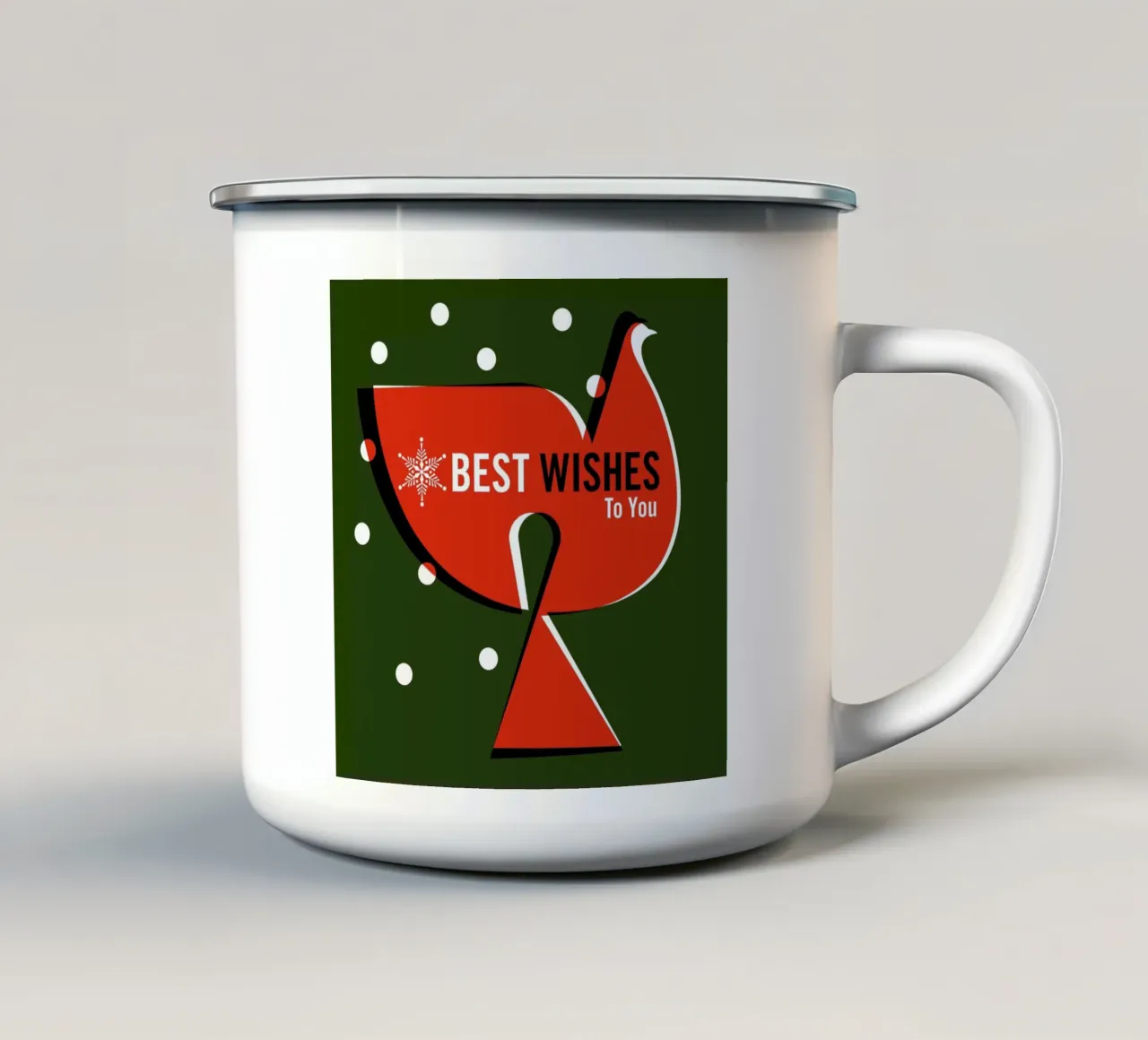 Auguri tazza in smalto da Bo Lundberg