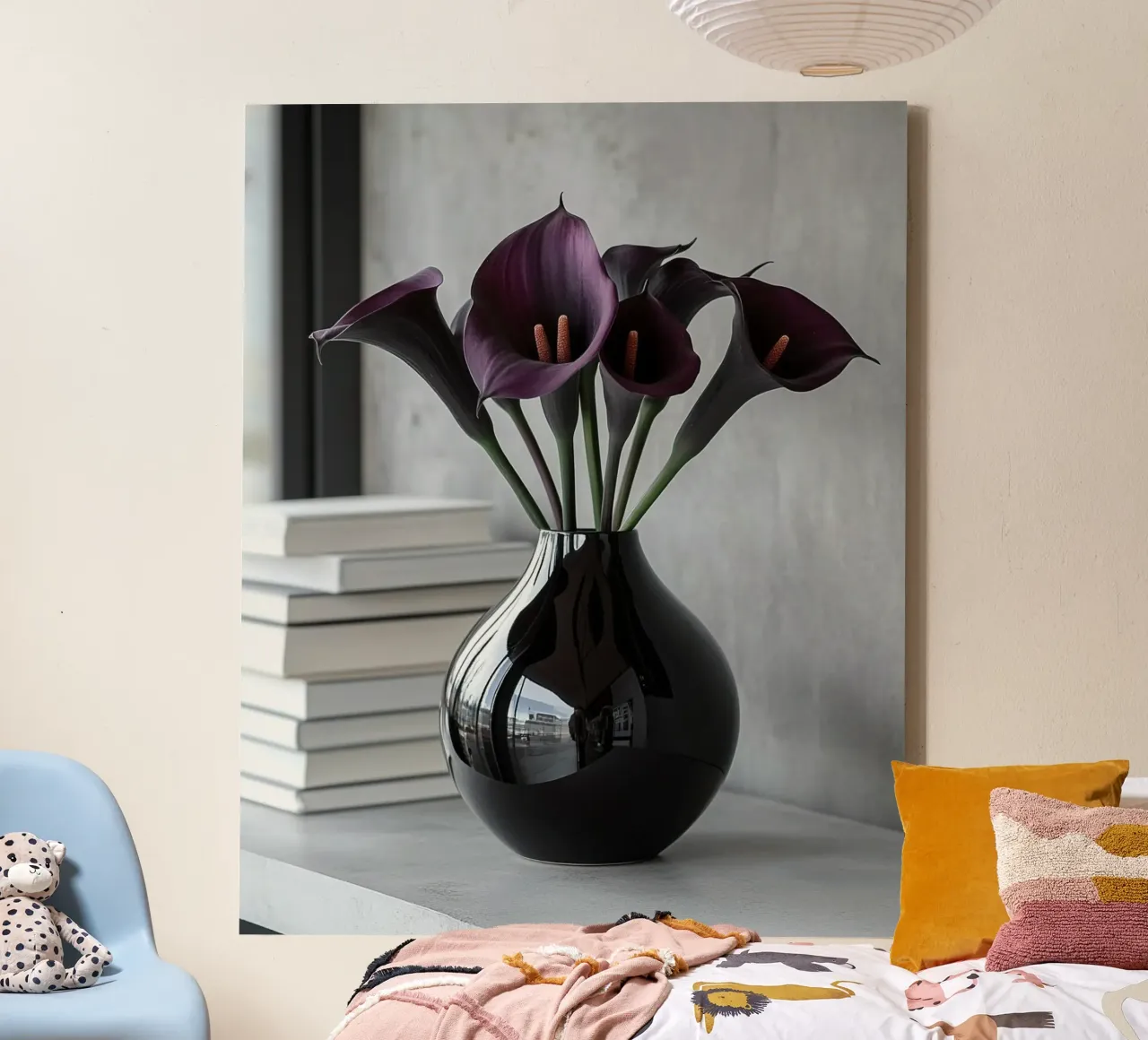 Impero di velluto tela con Cornice a cassetta da PhotoVibe Decor