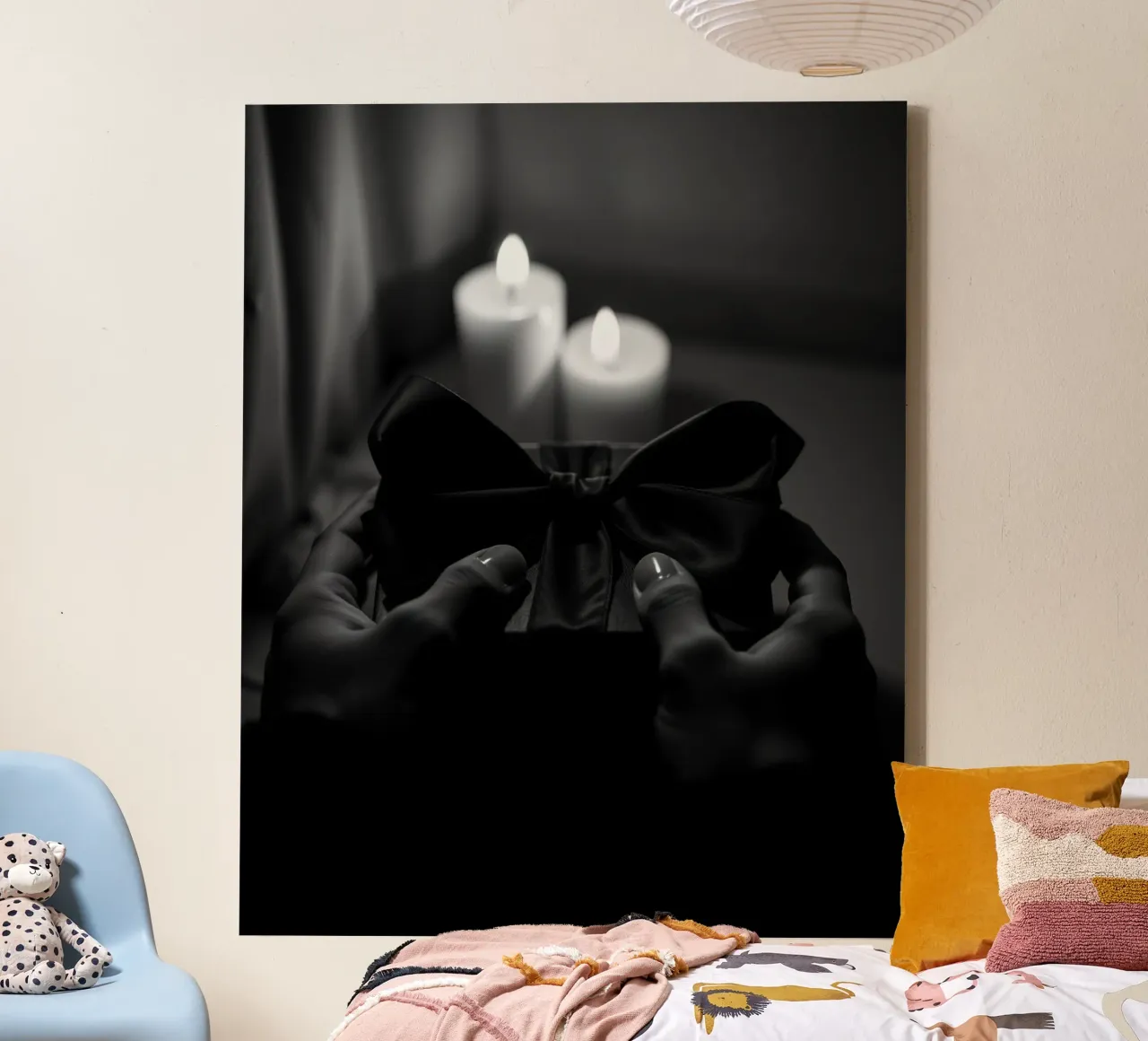 Impero di velluto tela con Cornice a cassetta da PhotoVibe Decor