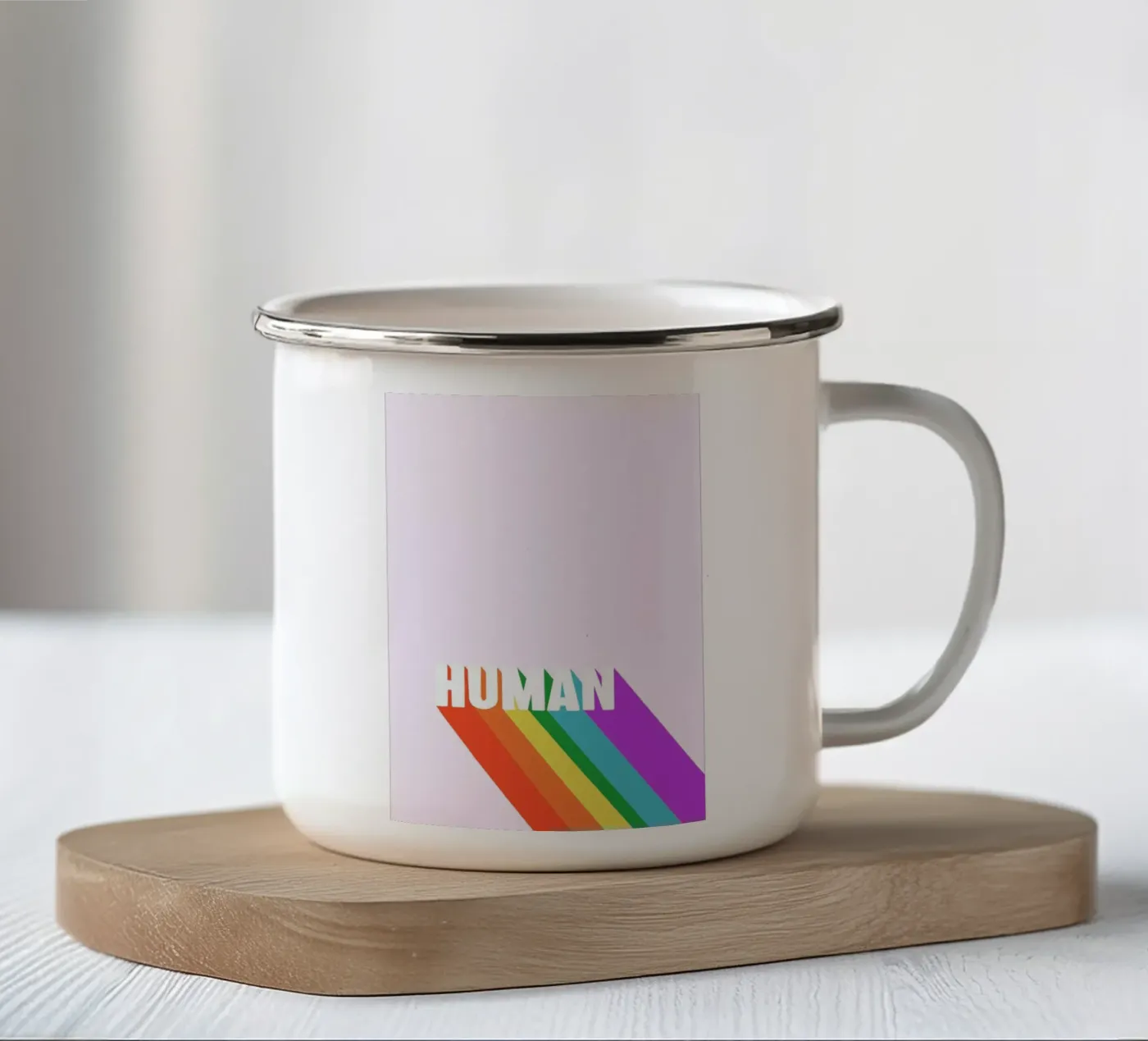 HUMAN enamel mug by Studio One