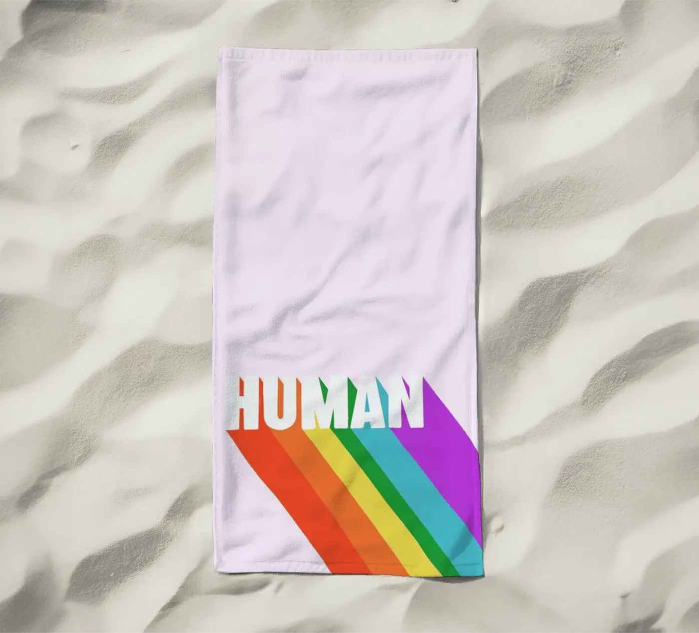 HUMAN beach towel by Studio One