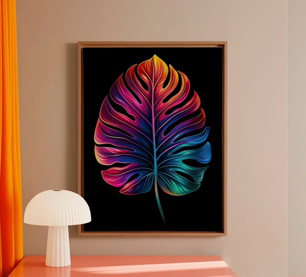 Muurkunst van Imagine canvas met Baklijst van Imagine