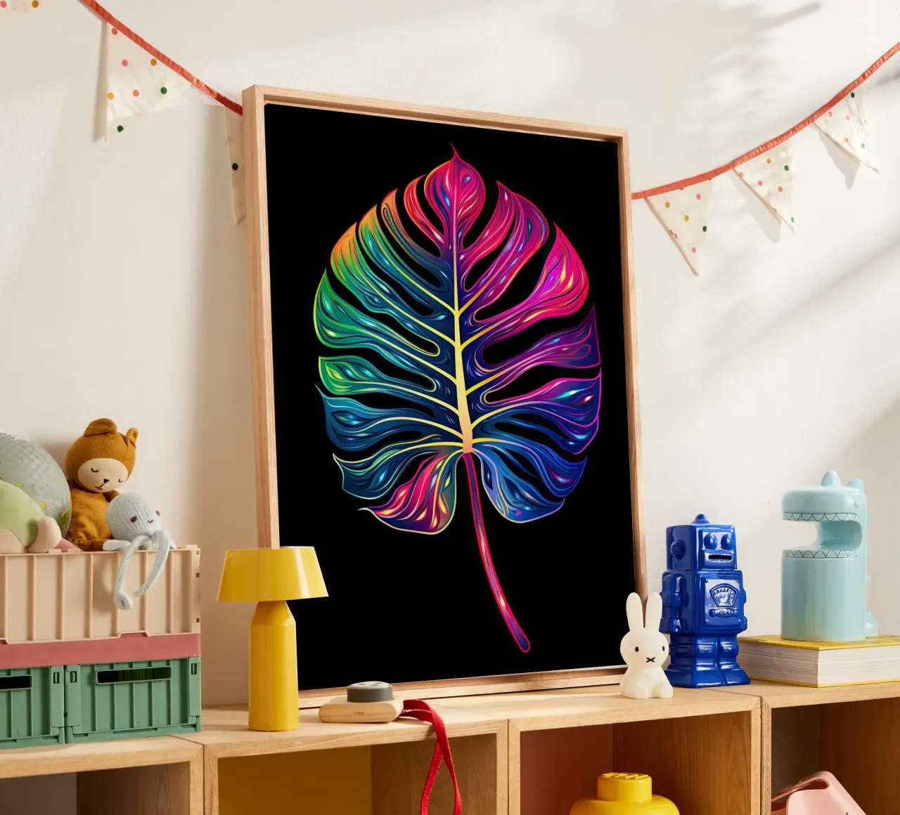 Muurkunst van Imagine canvas met Baklijst van Imagine