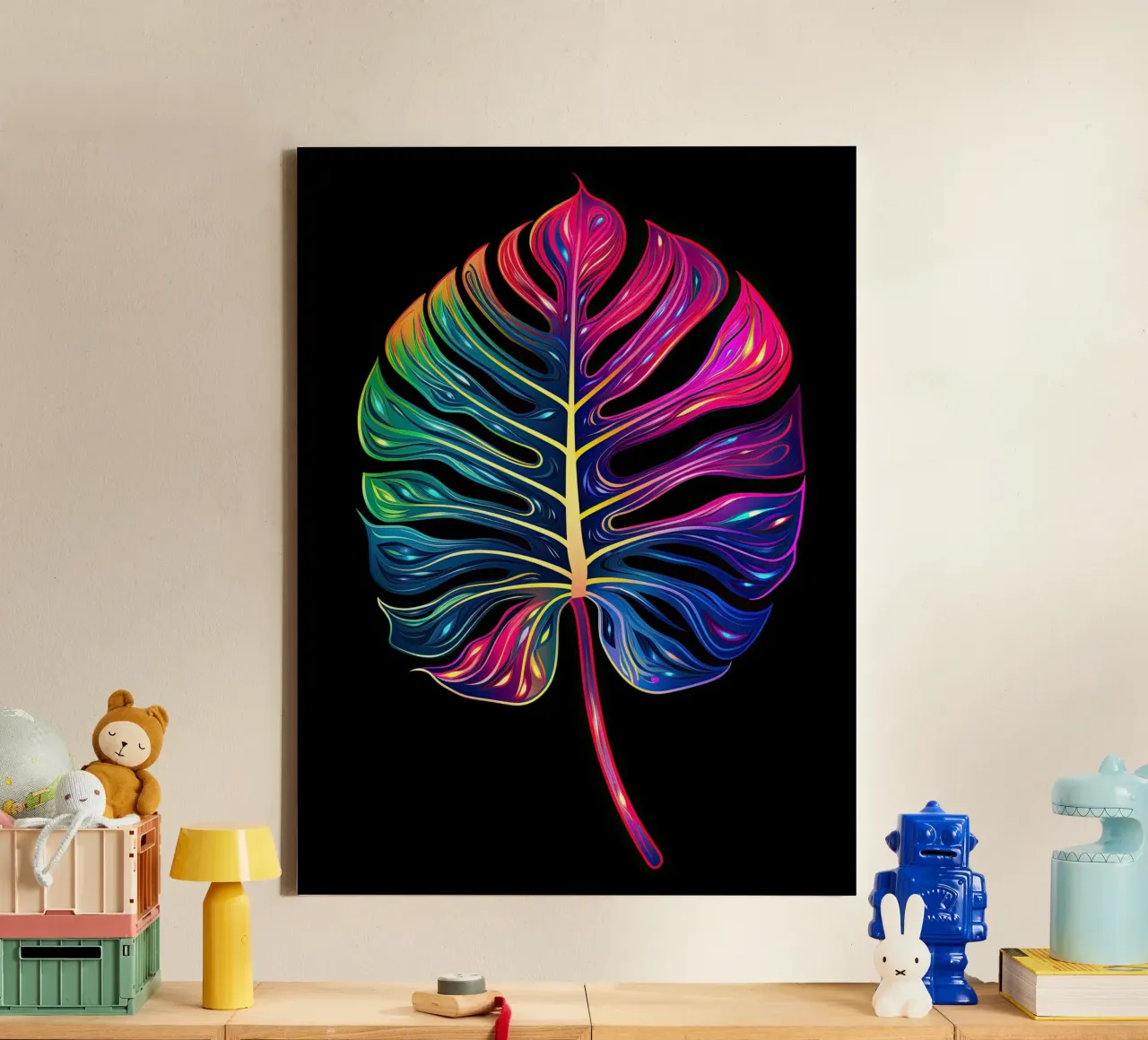 Muurkunst van Imagine canvas met Baklijst van Imagine