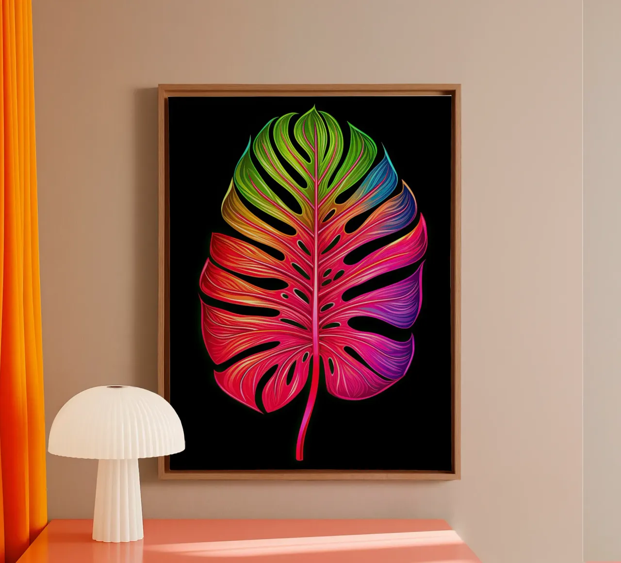 Muurkunst van Imagine canvas met Baklijst van Imagine