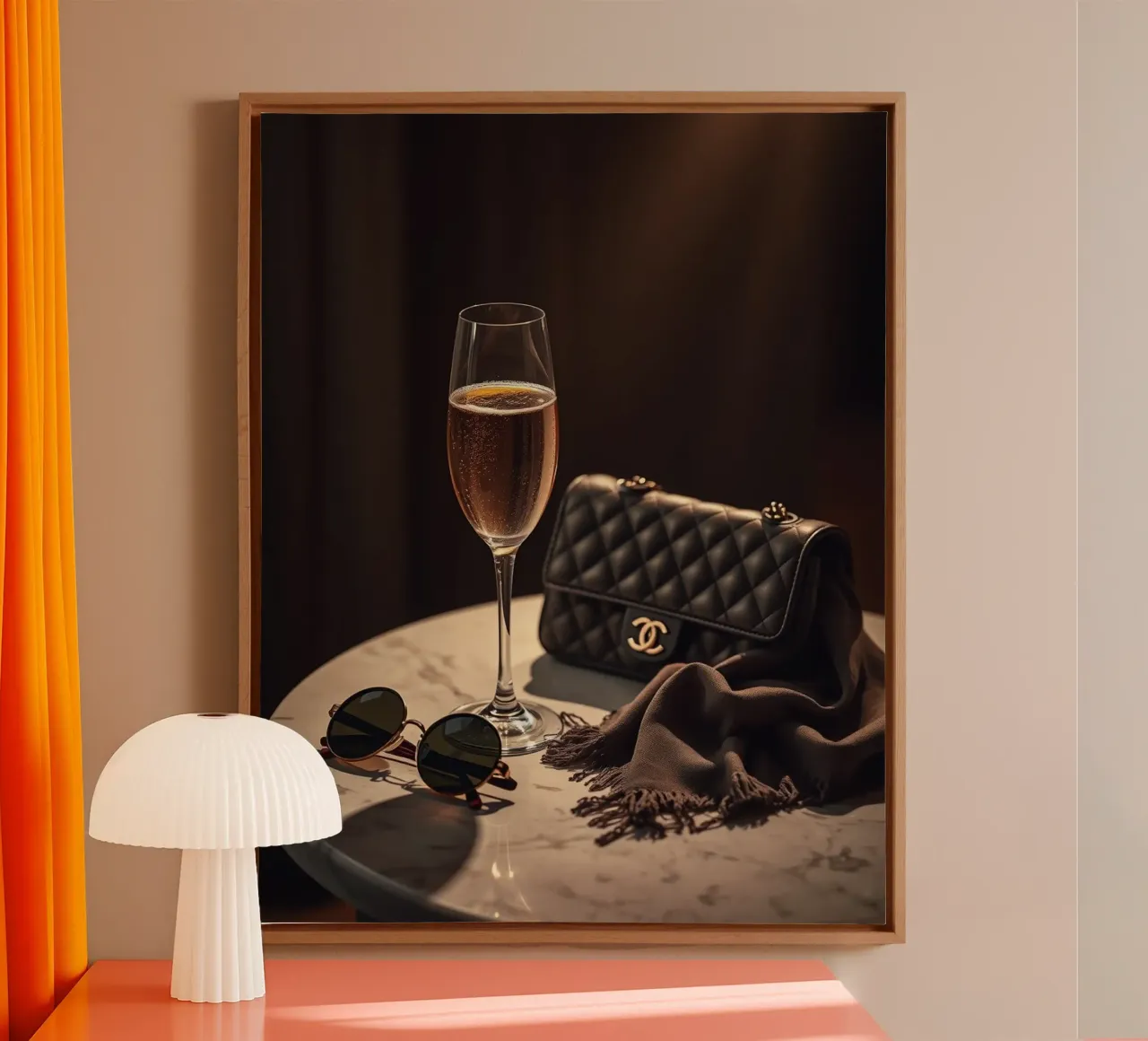 Impero di velluto tela con Cornice a cassetta da PhotoVibe Decor