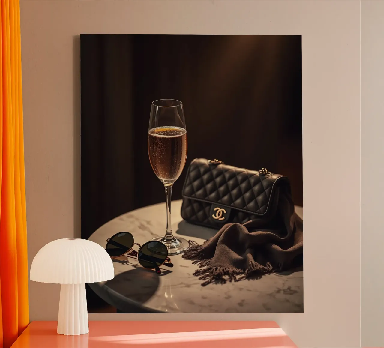 Impero di velluto tela con Cornice a cassetta da PhotoVibe Decor