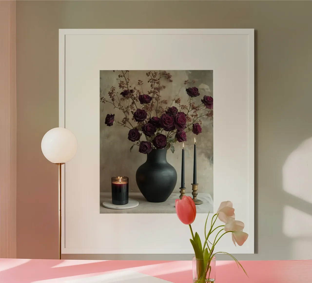 Impero di velluto poster con telaio in legno da PhotoVibe Decor