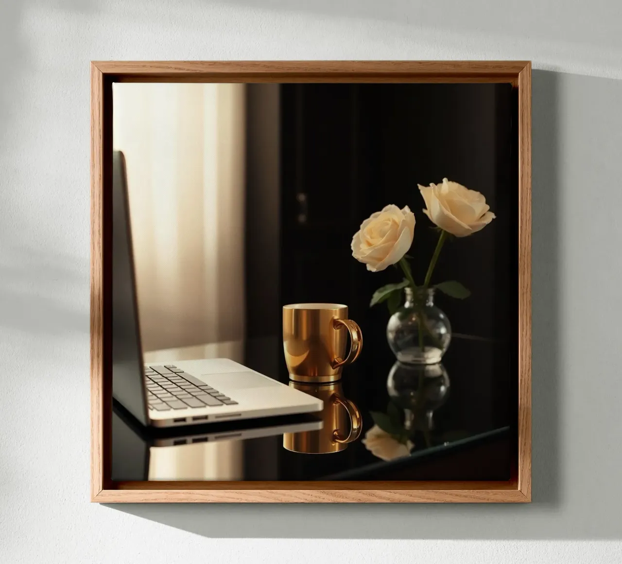 Impero di velluto tela con Cornice a cassetta da PhotoVibe Decor
