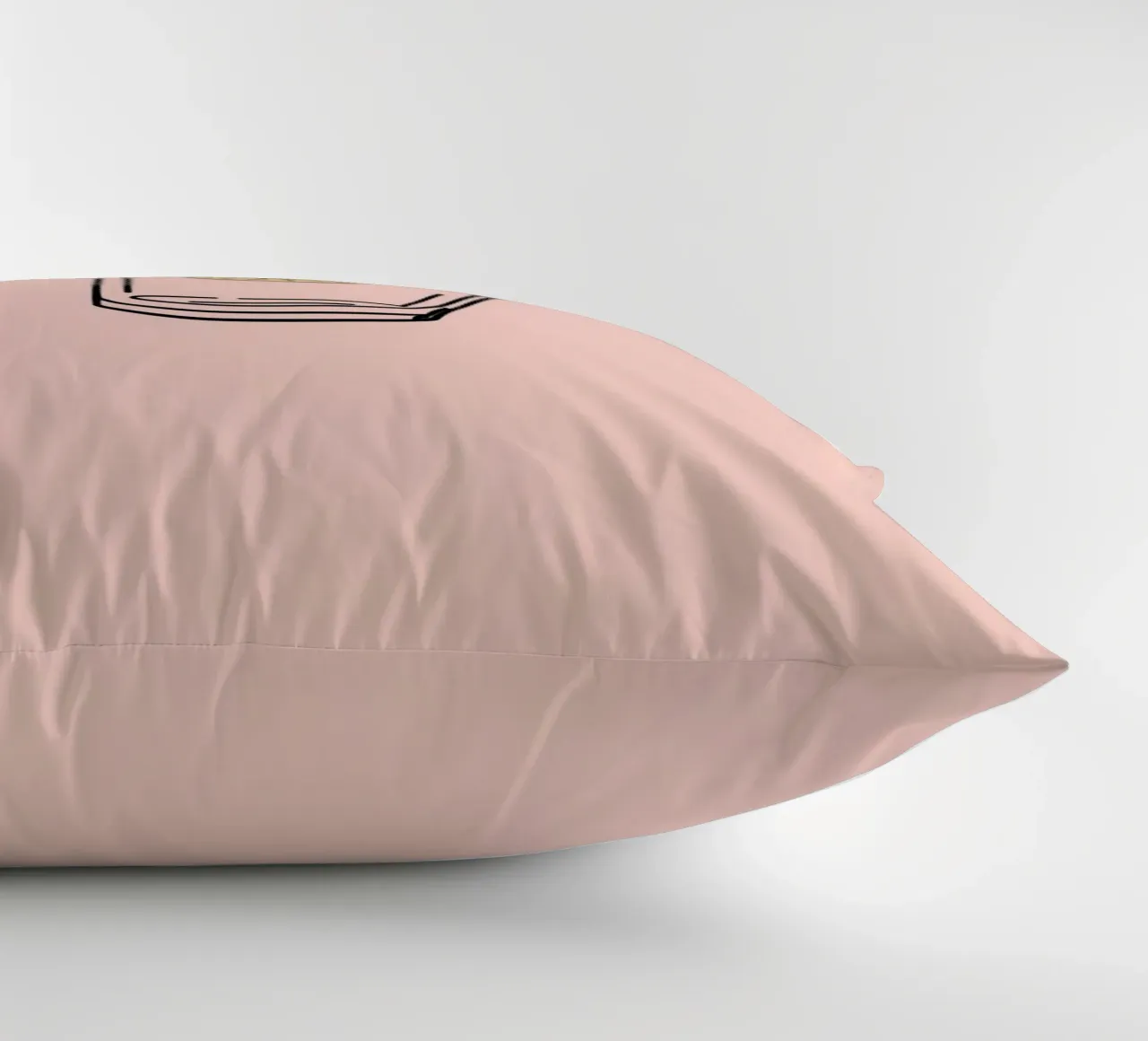 Bevanda rinfrescante in un bicchiere trasparente con una fetta di limone cuscino da DesignDoodle