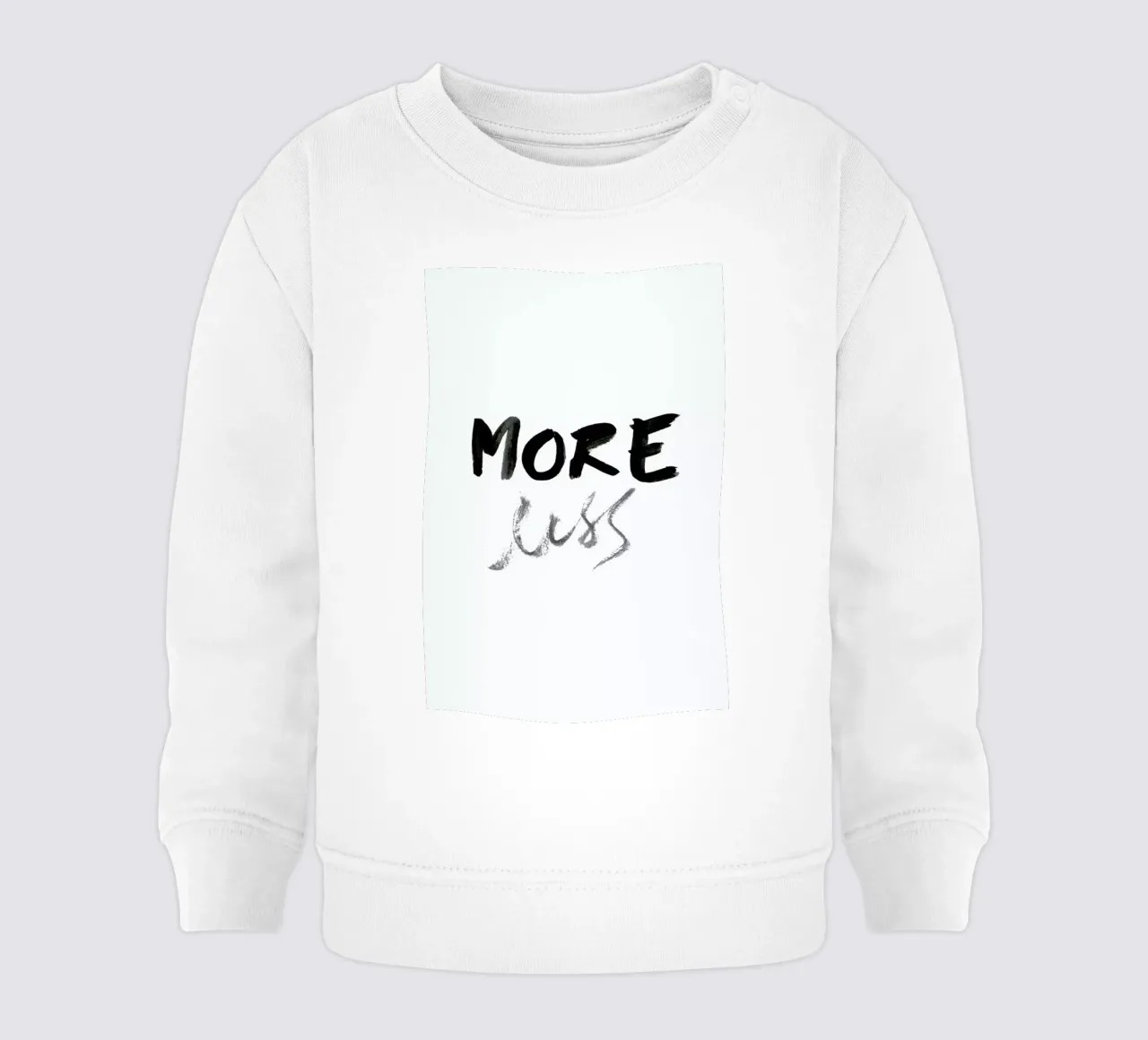 More less baby sweatshirt van Magdalena Lindstedt