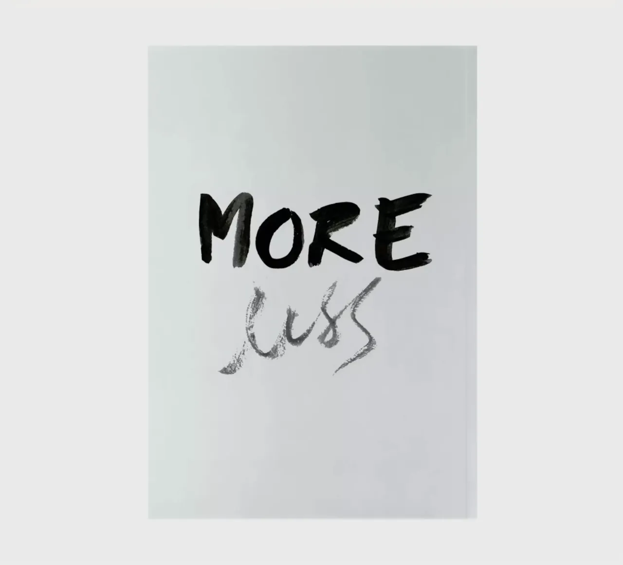 More less notebook by Magdalena Lindstedt