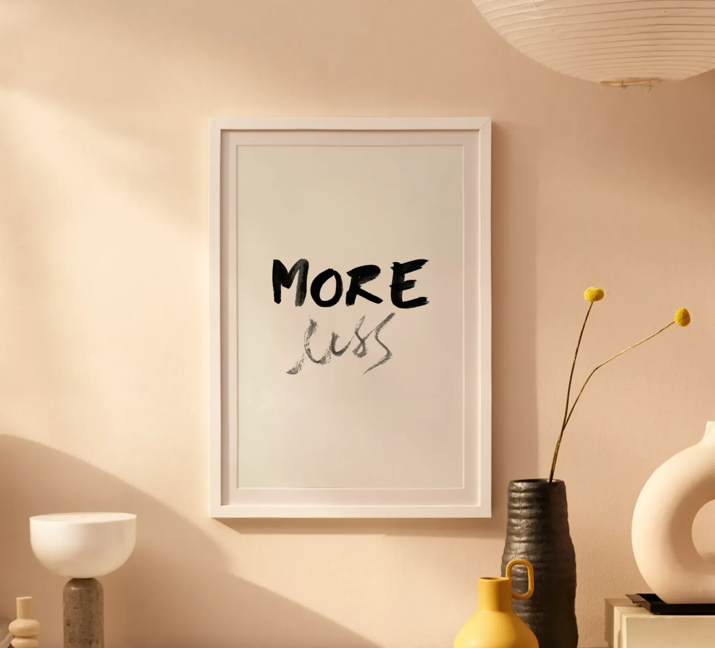 More less Poster von Magdalena Lindstedt