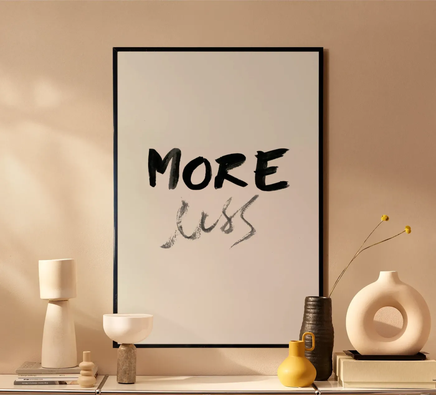More less Poster von Magdalena Lindstedt