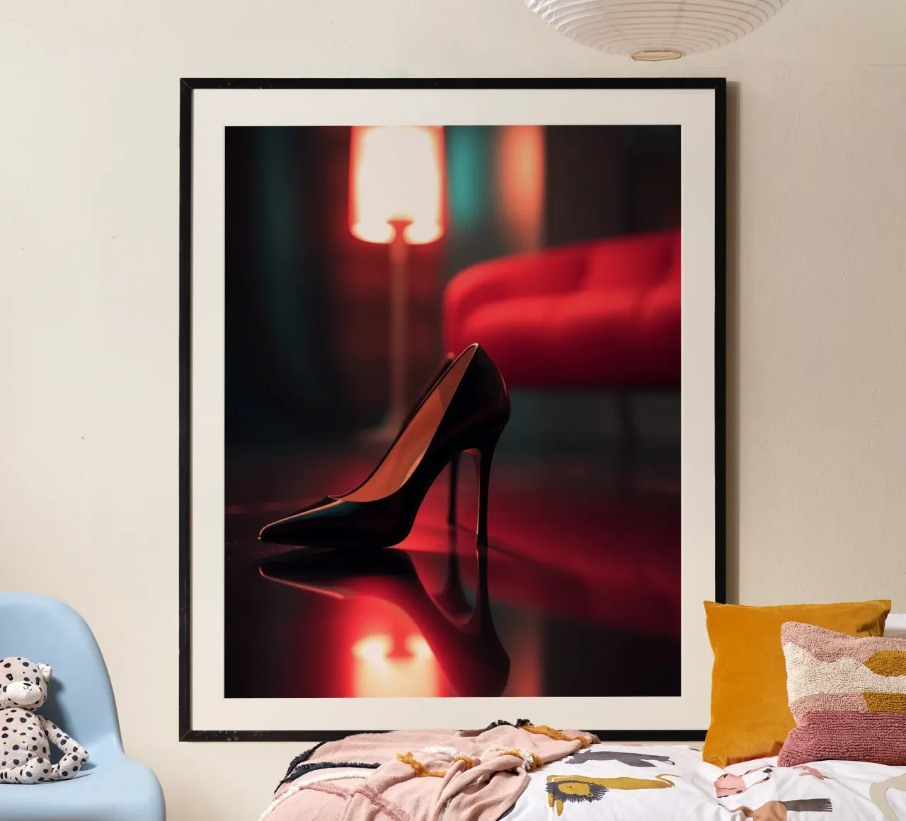 Impero di velluto poster con telaio in legno da PhotoVibe Decor