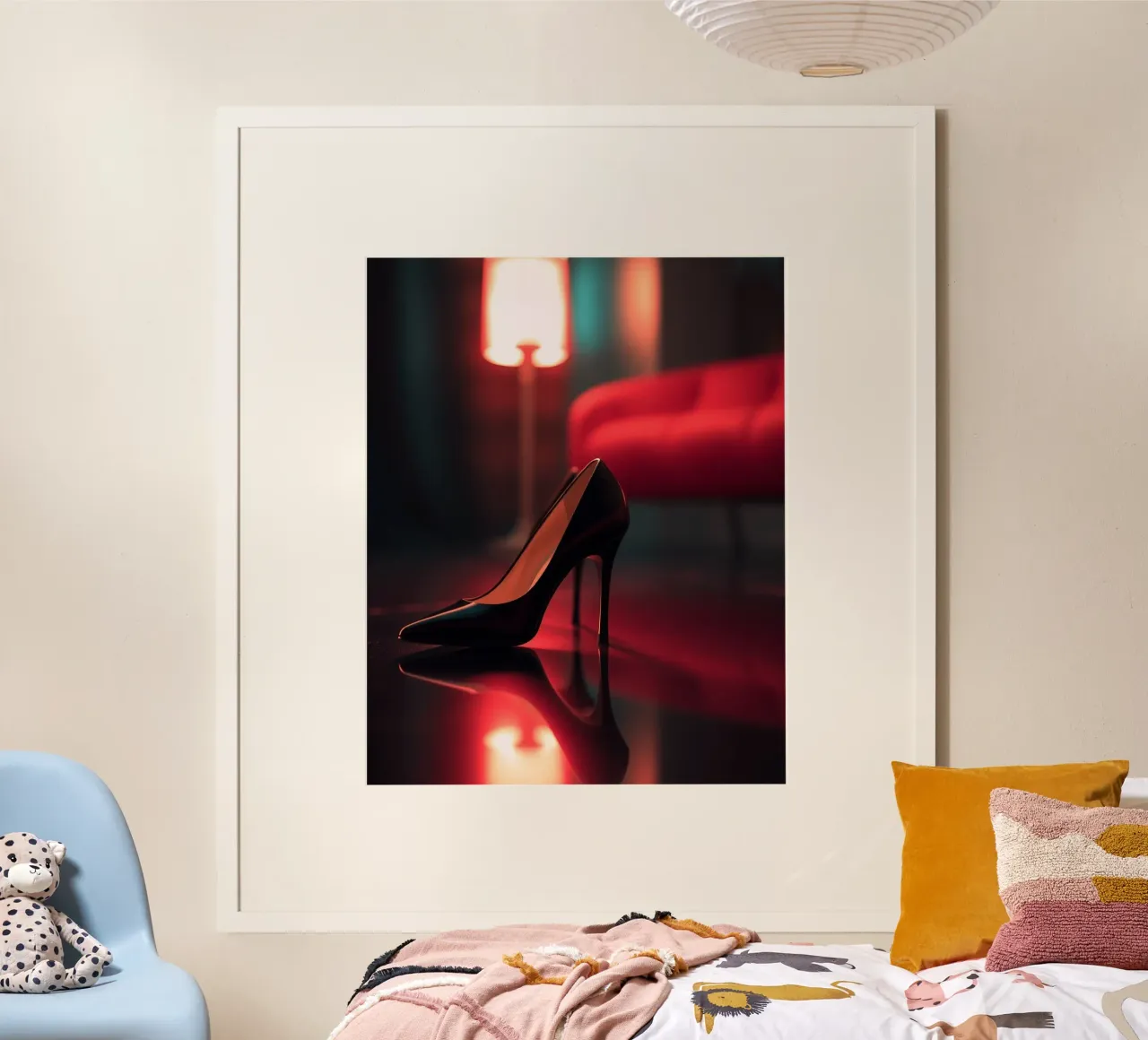 Impero di velluto poster con telaio in legno da PhotoVibe Decor
