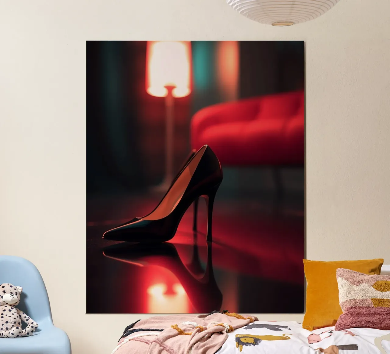 Impero di velluto poster con telaio in legno da PhotoVibe Decor