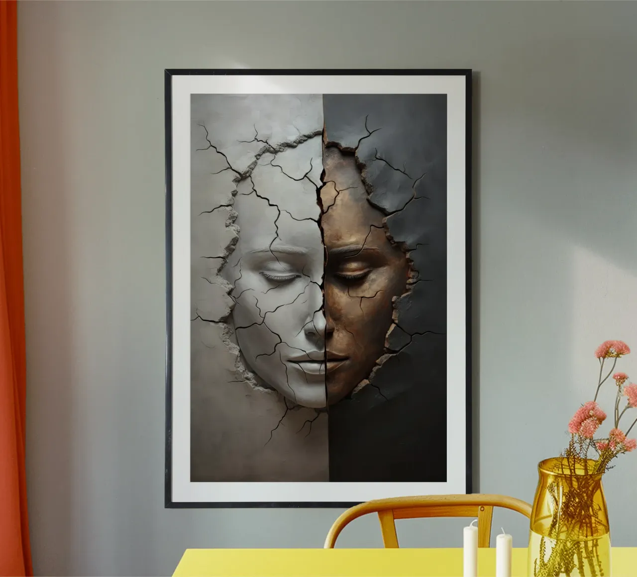 Arte da parete di Imagine poster con telaio in plastica da Imagine