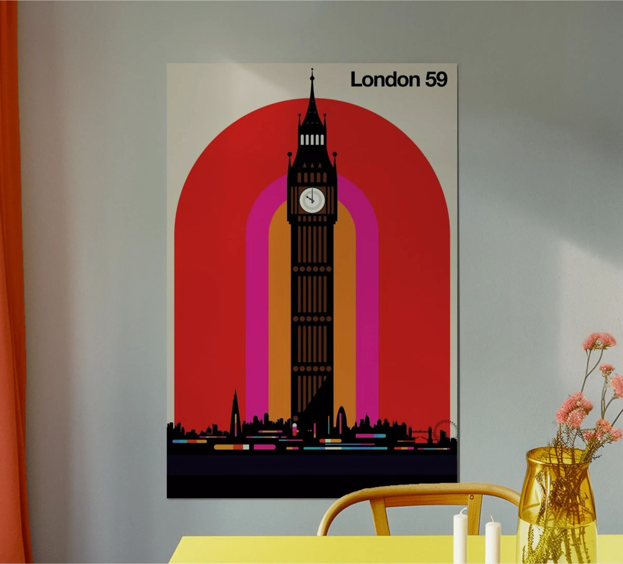 London 59 poster by Bo Lundberg