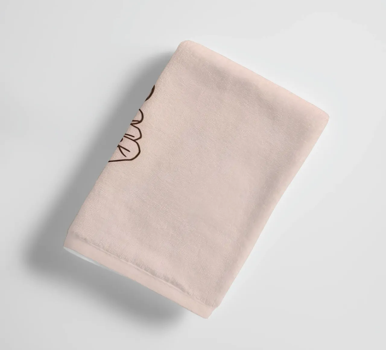 Mano che tiene un palloncino singolo rosa pastello simboleggia la gioia asciugamano da bagno da DesignDoodle