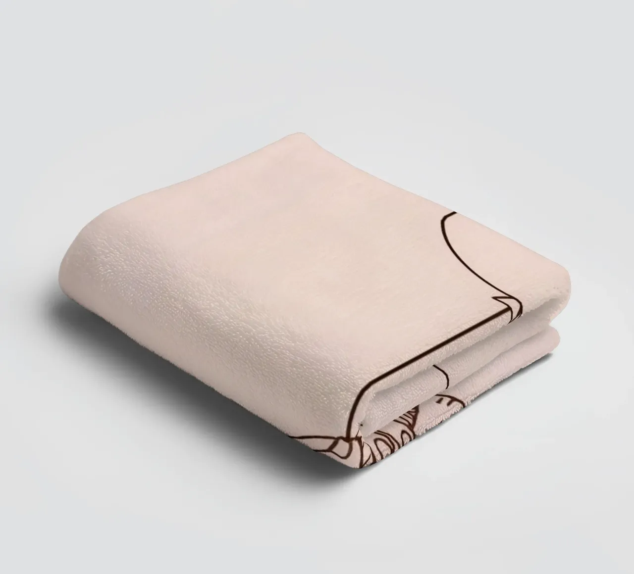 Mano che tiene un palloncino singolo rosa pastello simboleggia la gioia asciugamano da bagno da DesignDoodle