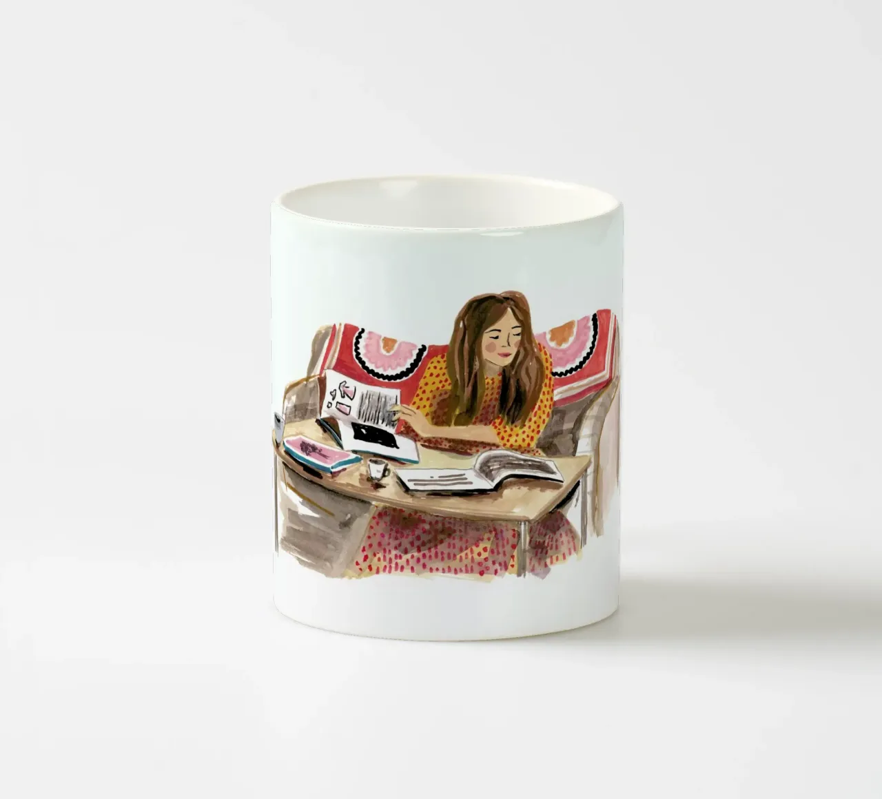 Lady 2 tazza in ceramica da Laura Page