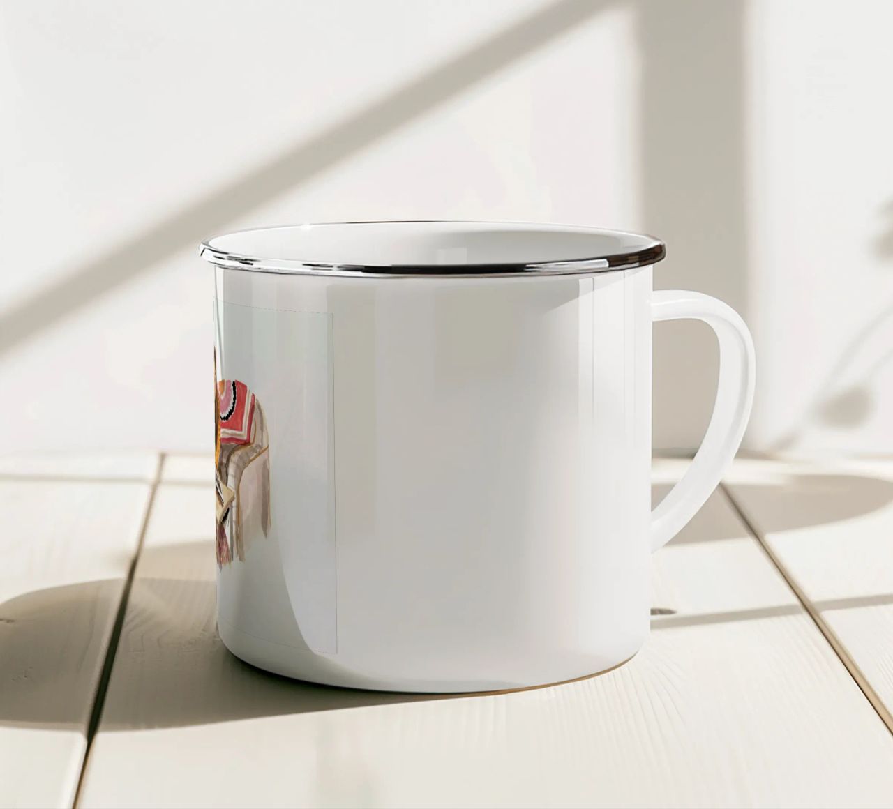 Lady 2 tazza in smalto da Laura Page