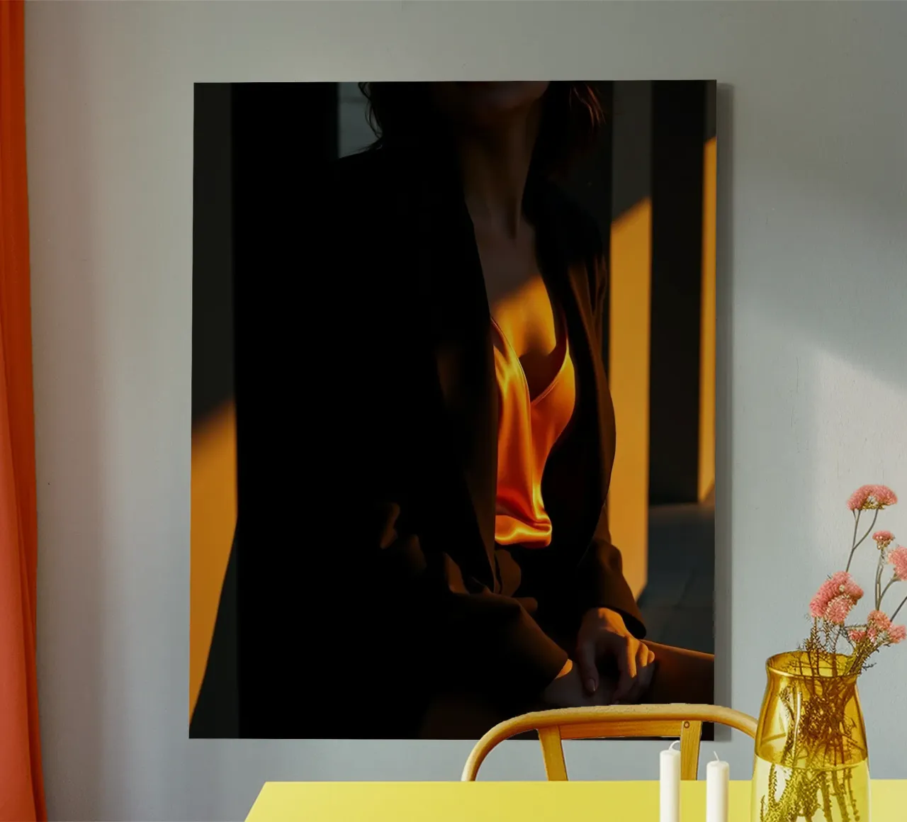 Impero di velluto tela con Cornice a cassetta da PhotoVibe Decor