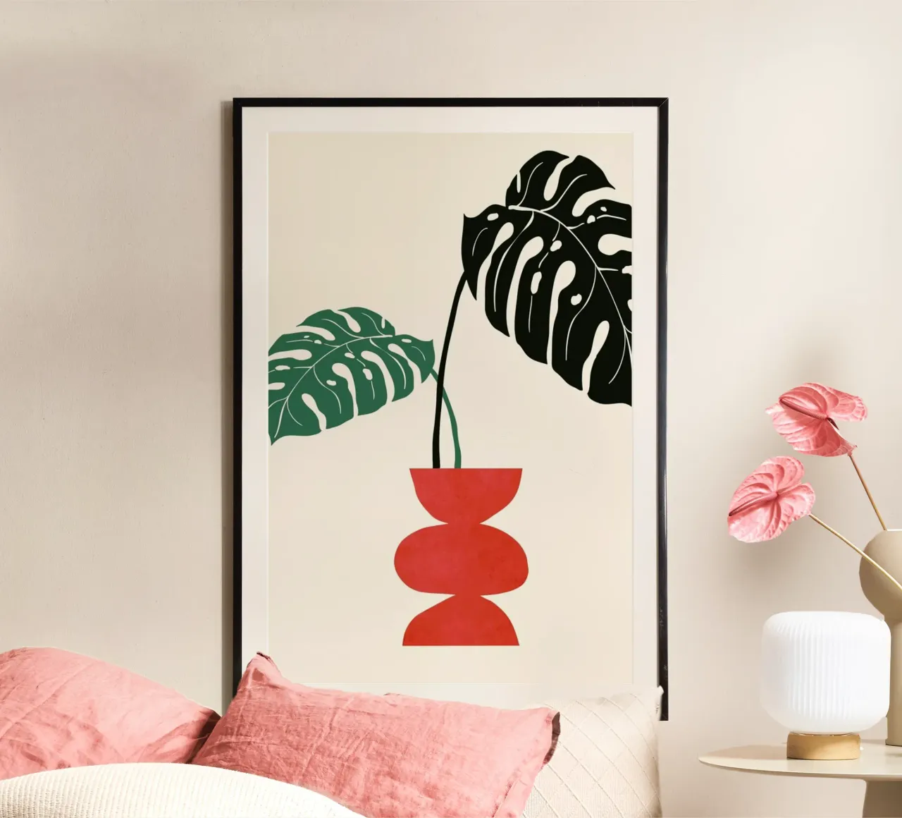 Sweet Days poster con telaio in plastica da Kubistika